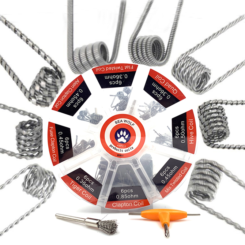 Clapton Wire Pre Built - Bobina Preconstruida 8 Tipos Alien Clapton