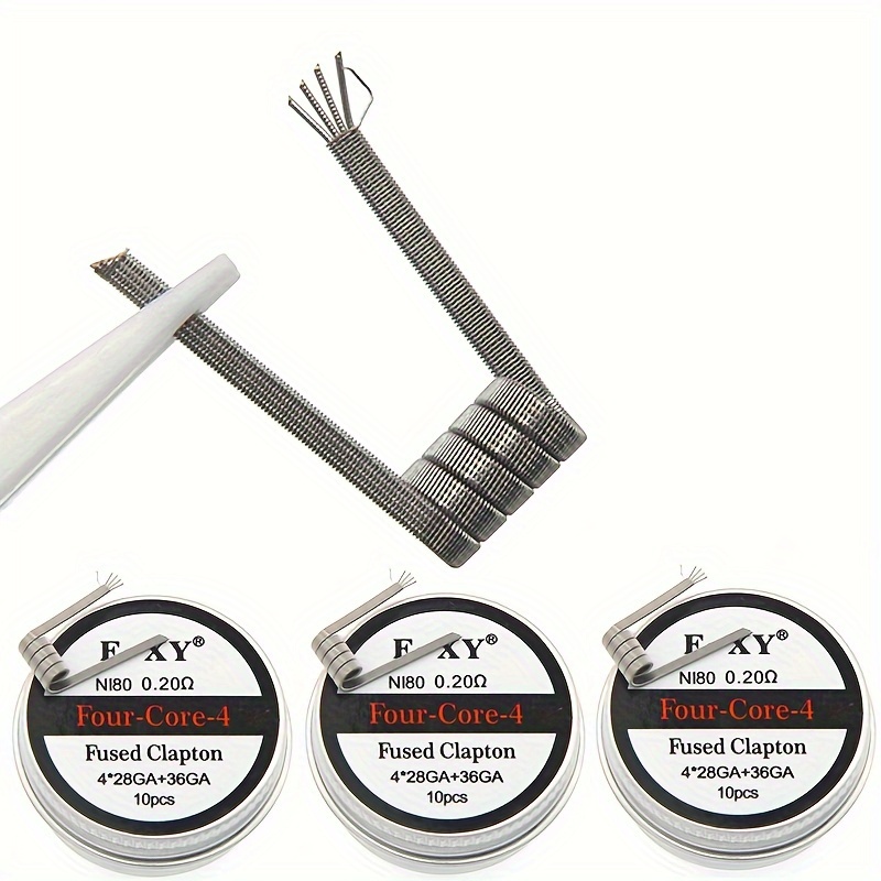 Coil Building Kit - 10 unids/caja, bobinas Clapton fundidas de
