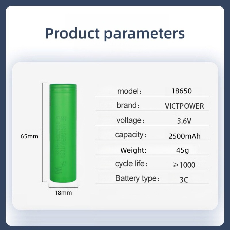Vape Battery 18650 - Victpower Batería 18650 genuina de alta