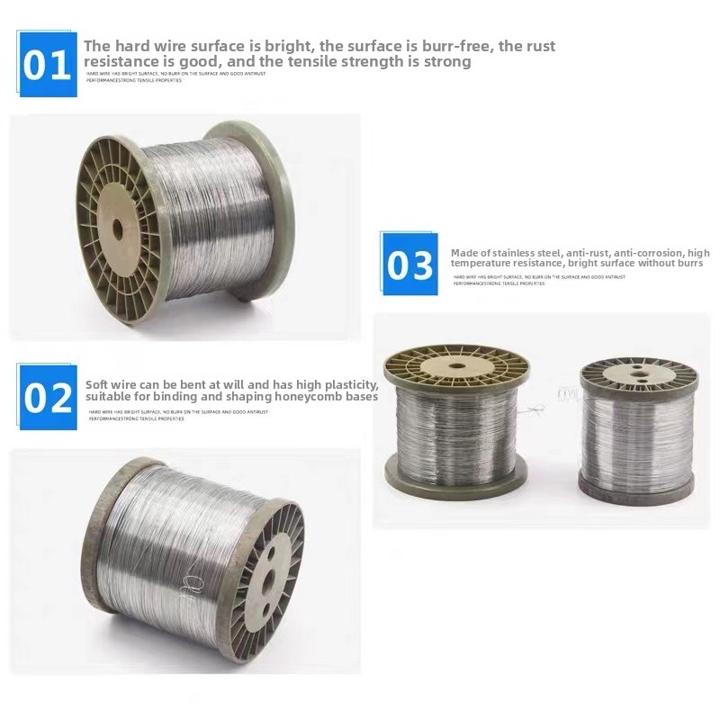 Stainless Wire Ss316 - 100 m/lote 0,1mm 0,2mm 0,3mm 0,4mm