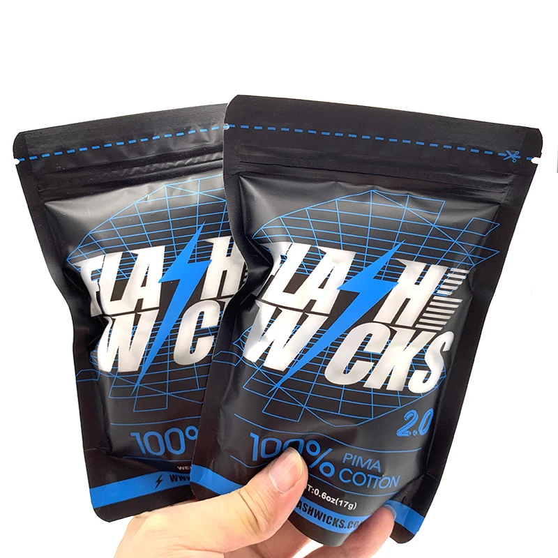 Cotton Wick Organic - Vmiss Flash Wicks PIMA algodón orgánico