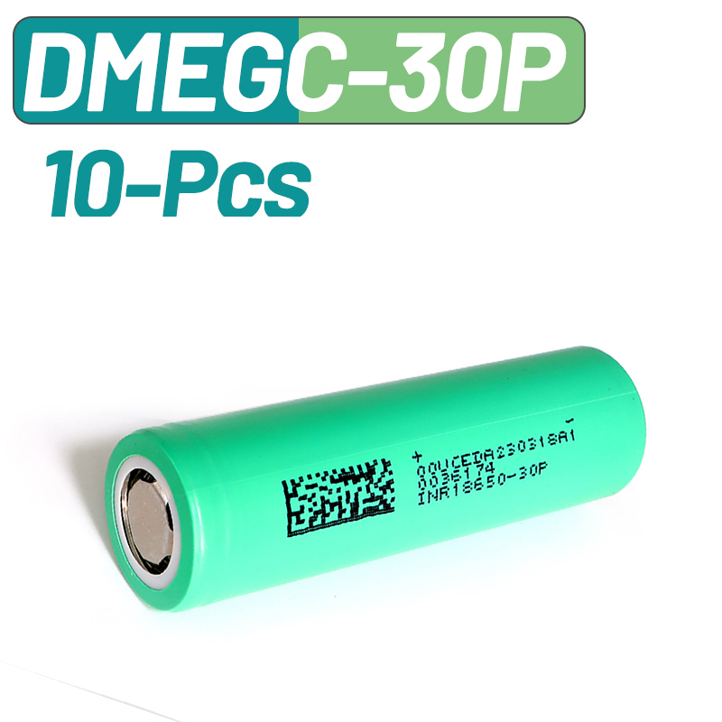 10PCS DMEGC 30P INR18650 3000m - Vape Battery 18650 reseña y precio