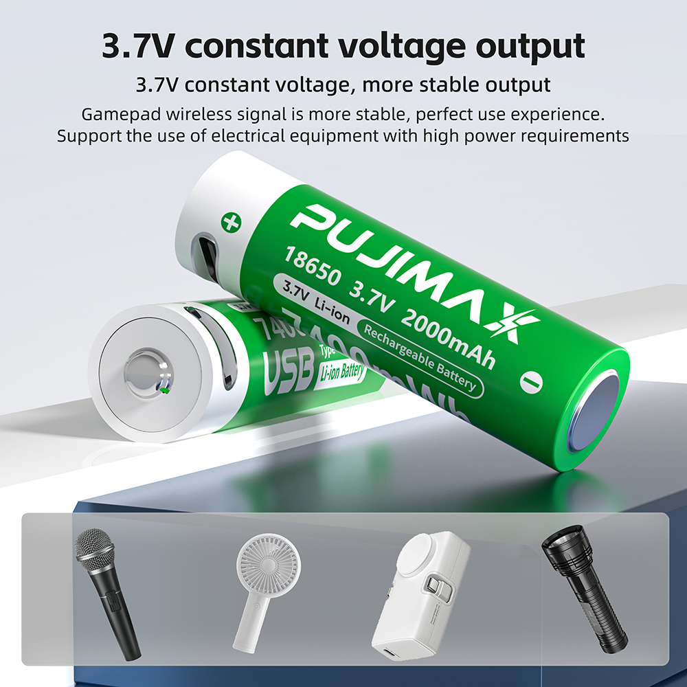 PUJIMAX 1-24 Uds 18650 batería - Vape Battery 18650 reseña y precio